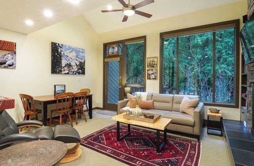Glacier Condo | Riverside Condo w/Indoor Pools & Hot Tub Access
