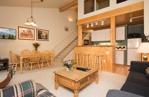 Moose Wilson Road Condo | RMR: Classic 1 BR Condo w/ Loft for Extra Space