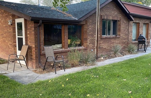 Worland House | Rustic Country 2-bedroom house with gas fireplace.
