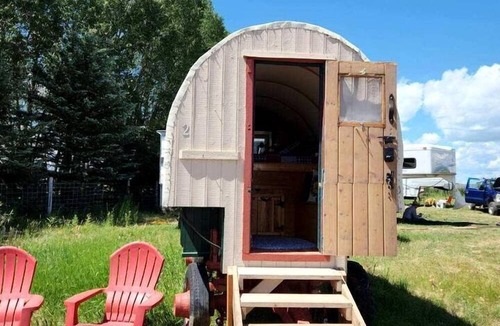 Tetonia House | Rustic Glamping Wagons with Teton Views on Working Ranch near Tetonia, Idaho