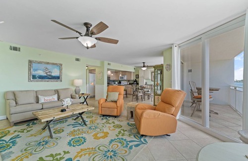 Ono Island Condo | SeaSpray Riverside 214-Beautiful Bay Views!