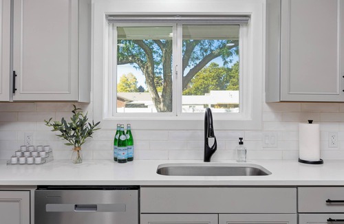 Burley House | Sleek modern design meets peaceful retreat for a comfortable stay.
