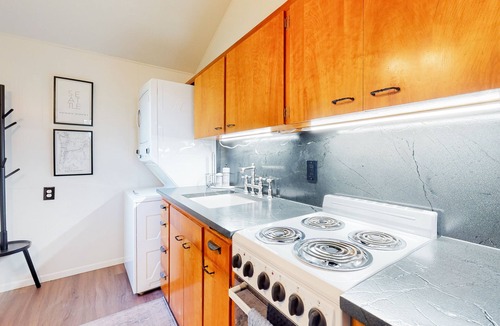 Gig Harbor House | Sound view retreat with trails, beach access, firepit, grill, scenic deck, & W/D