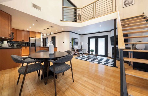 Waller Creek District Apartment | Spacious Austin Loft, Sleeps 6, with Balcony