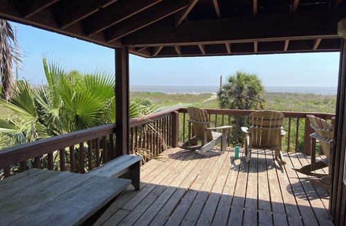 Grand Isle House | Spacious Beachfront Home with spectacular views and 30 feet from great fishing!