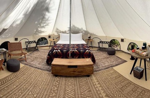 Carson Other | Spacious Dual Bell Tent Glamping Retreat with Forest Deck near Carson, Washington