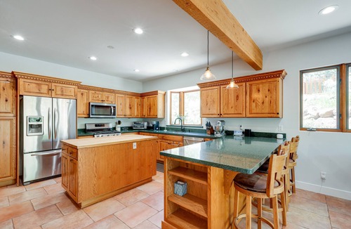 Swiss Manor House | Spacious Flagstaff Home w/Hot Tub & Fire Pit!