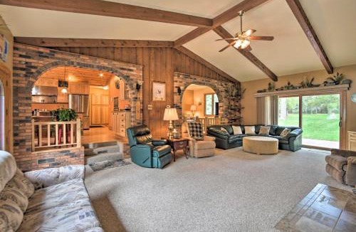 LaPorte House | Spacious Lakefront Home w/Patio & Boat Dock!