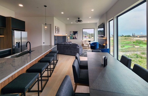 Waldport House | Spectacular Bridge and Bay Views! Bayfront, Hot Tub, Dog Friendly, Fireplace!