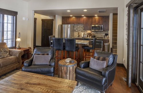 Tamarack Cottage | Stone Fireplace | Private Hot Tub | Mountain Views & Ski Access