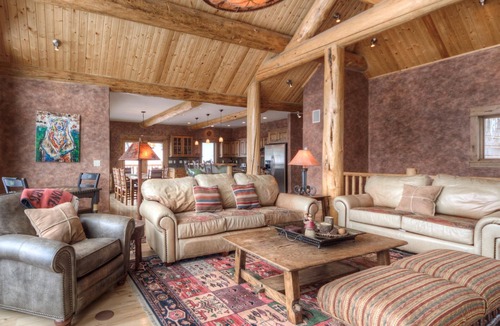 Big Sky House | Striking. Ski-Accessible home with Hot Tub and Impressive Mountain Views!