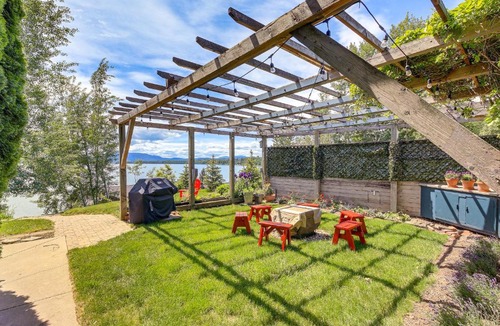 Ponder Point House | Stunning Sandpoint Lakefront Home: Hot Tub + Dock