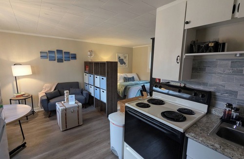 Prudenville Apartment | Sunset Studio #8 at Lake Day Cabins
