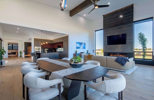 Victor House | Teton Homestead: Modern Retreat + Hot Tub & Views