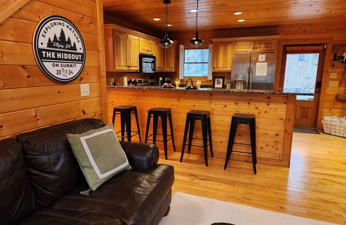 Ellijay Cabin | The Hideout: Resort Cabin w/Sauna, Hot Tub, Fire Pits, & Amenities Passes!