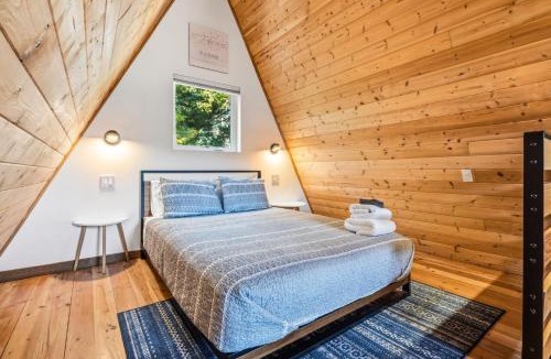 Stevenson House | The Return to Artbliss - A-Frame Cabin with Soaking Tub