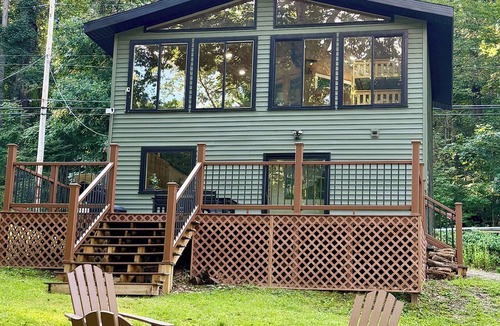 Tidioute Cabin | Tidioute Riverfront Chalet - Pet Friendly - Across from Game Lands