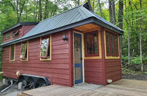 Nevis House | Tiny bungalow secluded in the woods with lake view. Pets accepted!