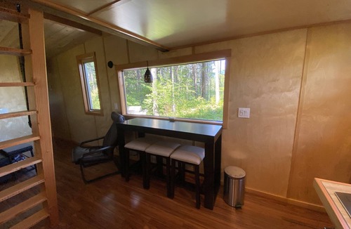 Husum House | Tiny house on 6 quiet acres with outdoor nsteam sauna, and views. Pet friendly!