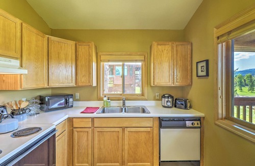 Trego Cabin | Trego Resort-Style Cabin w/Lake,Trails & 40 Acres