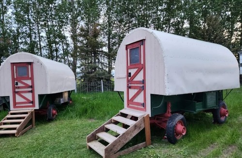 Tetonia House | Two Sheep Wagons ⁓Teton Views⁓Glamping at its best