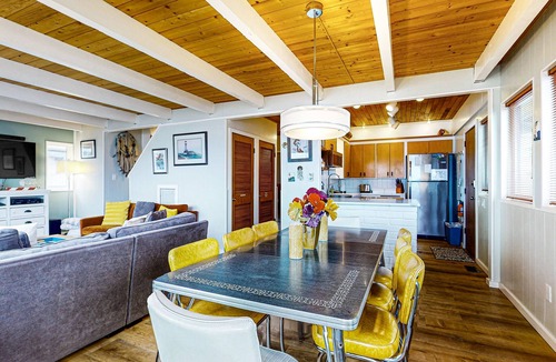 Langley Cottage | Two story, dog-friendly oceanfront cottage w/deck, private gas grill, wood stove