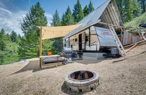 Boise Cabin | Unique Stay: Remote Boise Camper w/ Mountain Views