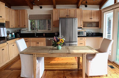 Coupeville House | Vibrant dog-friendly home with fireplace, patio, gas grill, deck, & board games