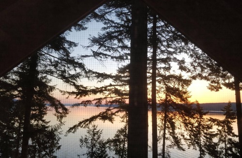 Quilcene Cabin | Water views and wood fires at Sea Wolf cabin