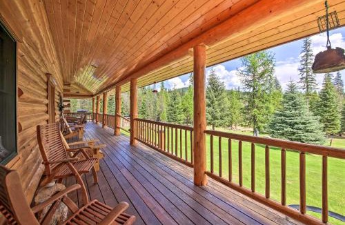 Troy Villa | Waterfront Log Home w/95 Acres on Yaak River