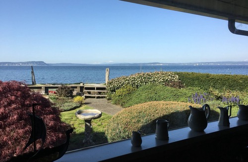 Hansville House | Waterfront - Low bank sandy beach.walk to the Point No Point Lighthouse