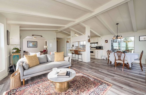 Sequim House | Waterfront, Strait of Juan de Fuca, Deck, Firepit