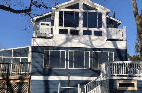 Monticello Apartment | Waterfront Studio on Lake Schaffer, Walking distance to Indiana Beach
