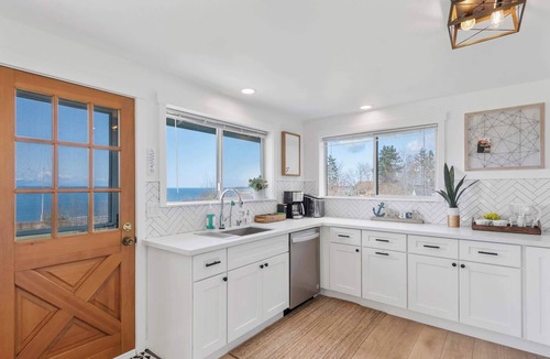 Coupeville House | Whidbey Island Getaway with Unobstructed Ocean Views