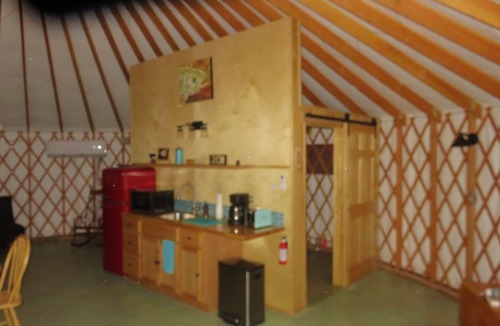 Buhl House | Your own private spa! Yurt with natural geothermal hot water.