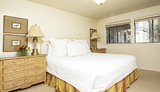 2-Bed Village Condo w/Mountain Views & Steps from Shops, Dining & Outdoor Pool