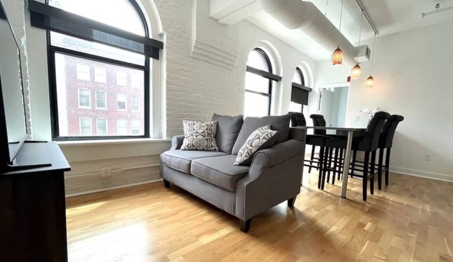 A historic 1,000 square foot loft in the heart of the Old Market with Howard Street view