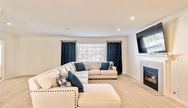 A newly renovated mountain basecamp with two king suites, perfect for families exploring American Fork Canyon.