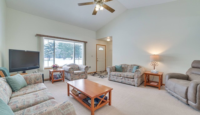 Cozy Mancelona Home: Ski, Golf & Snowmobile!