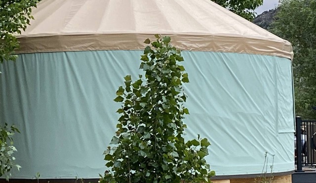 Deluxe Yurt Rental for Four near Snake River in Rigby, Idaho