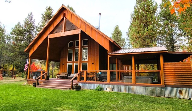 Donnelly Cabin | Hot Tub, Fire Pit, Near Lake Fun