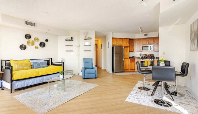 Downtown Silver Spring 2BR Skyline Balcony Suite Walkable to DC Metro Luxepad in Silver Spring