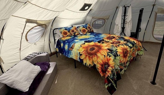 Enchanting Bell Tent with Stargazing and Forest Views Near Wolf Creek, Oregon