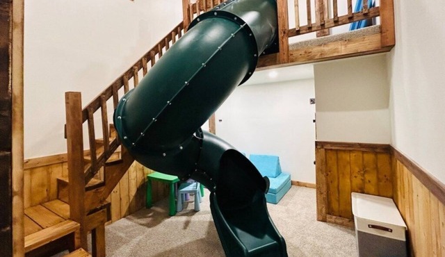 Family Summer Retreat Kid Playroom and Game Room