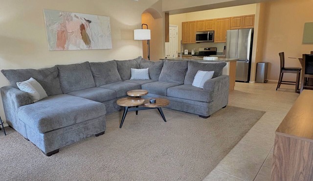 Heated Pools, King Bed, Fast Wi-Fi – Gated East Mesa 2BR Condo with Balcony