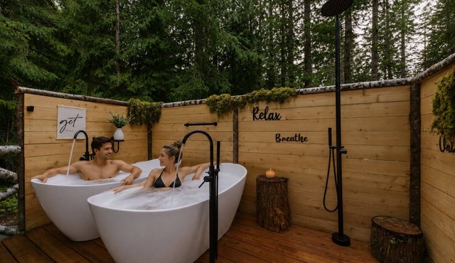 Luxe Couple's Retreat- Pvt Sauna, Hot/Cold Plunges