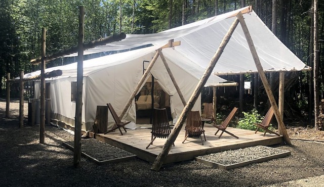 Luxurious Safari Tent for an Unforgettable Glamping Escape near Forks, Washington
