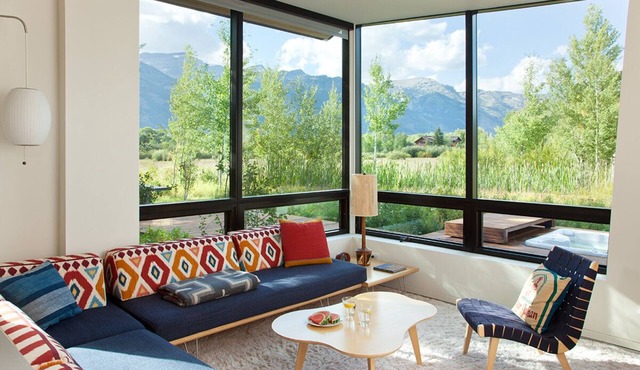 Main House and Guest House with Teton Views and Privacy