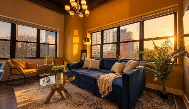 McCormick Place 2BR Spacious Corner Unit with Optional Parking Sleeps 6 Guests Near Soldier Field and Grant Park