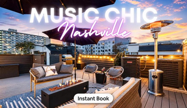 Nash Chic Near DT Rooftop Luxe Comfort